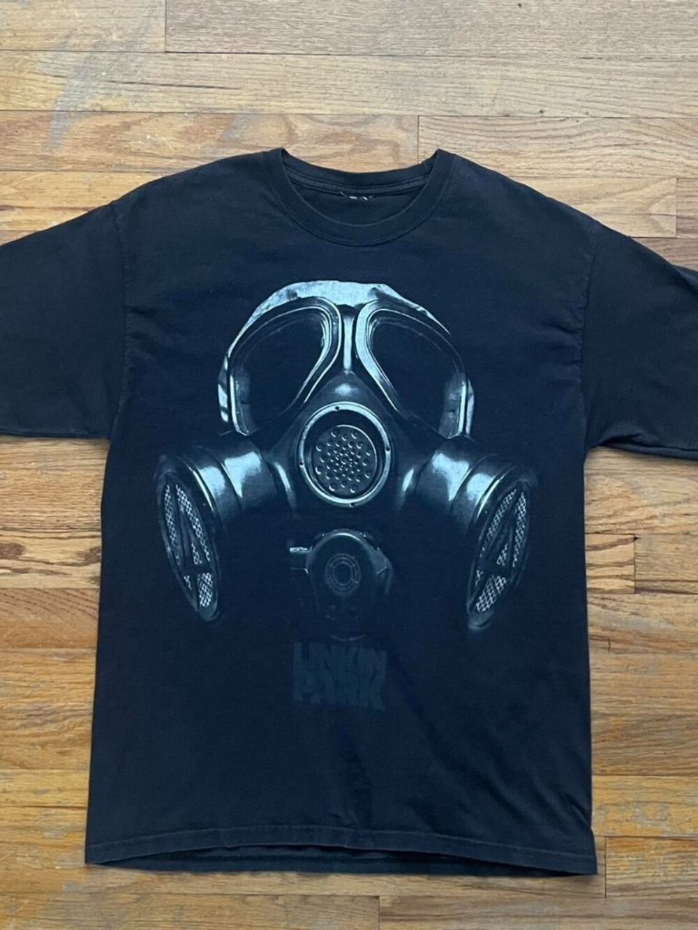 RARE Linkin Park 2008 band tee gas mask size M
